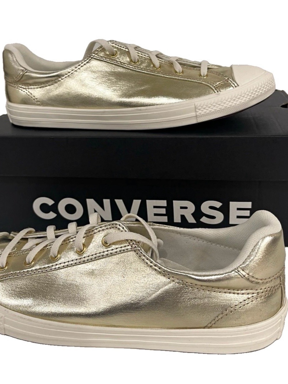 Converse Chuck Taylor All Star Dainty Gold Metallic Womens 9.5 Mens 7.5 A15448C